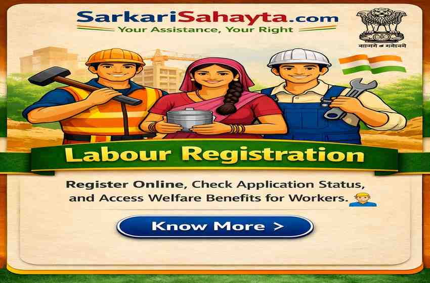 Online labour card registration and welfare