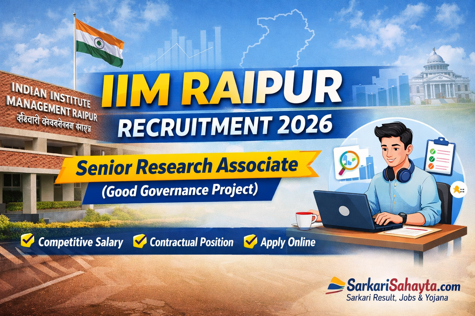  IIM Raipur Recruitment 2026  Senior Research Associate Good Governance Project