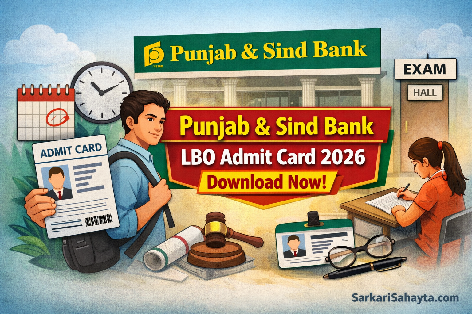  Punjab and Sind Bank LBO Admit Card 2026  Download Now