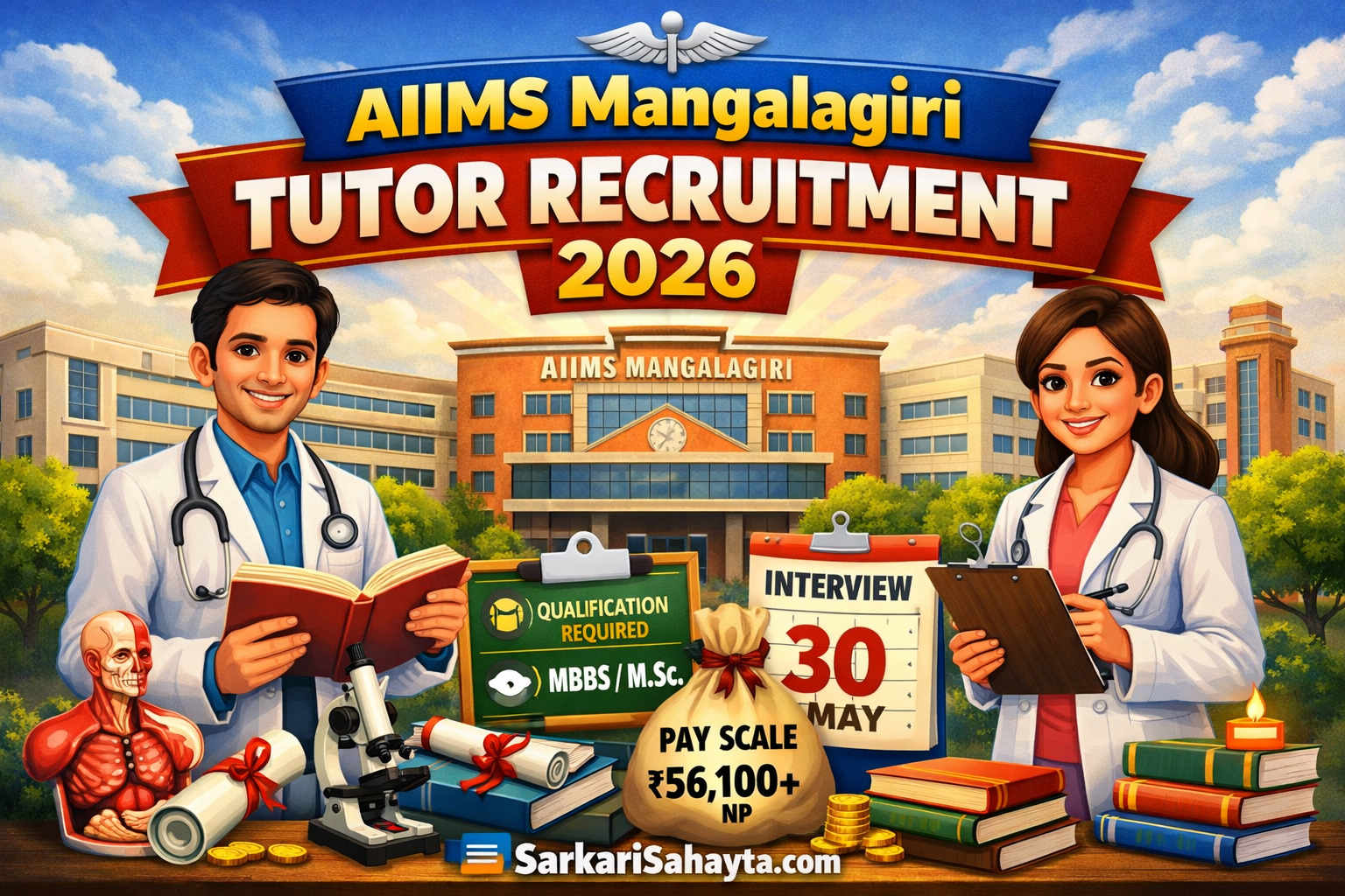  AIIMS Mangalagiri TutorDemonstrator Recruitment 2026  Complete Details