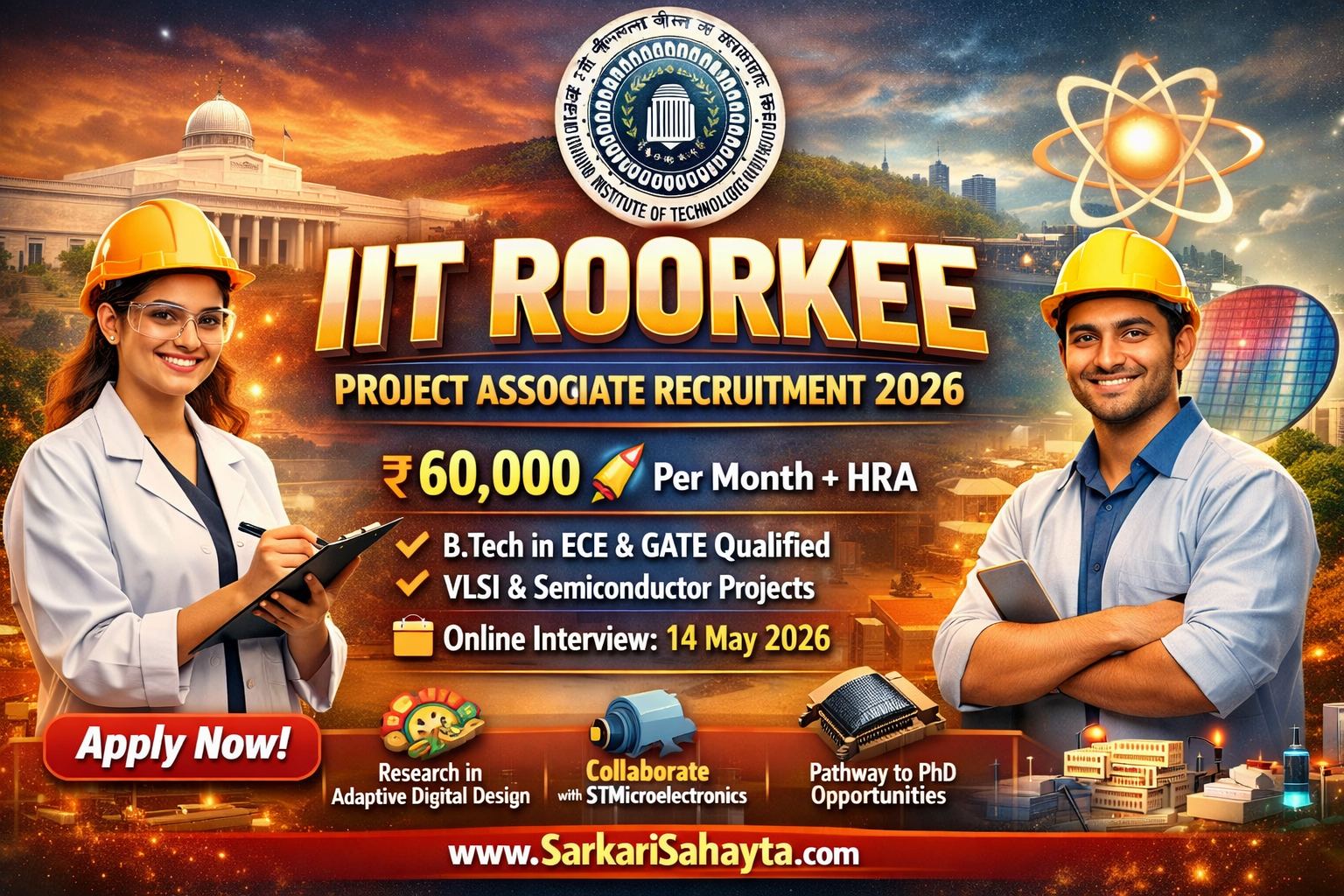 🎓 IIT Roorkee Project Associate Recruitment 2026 – Full Details