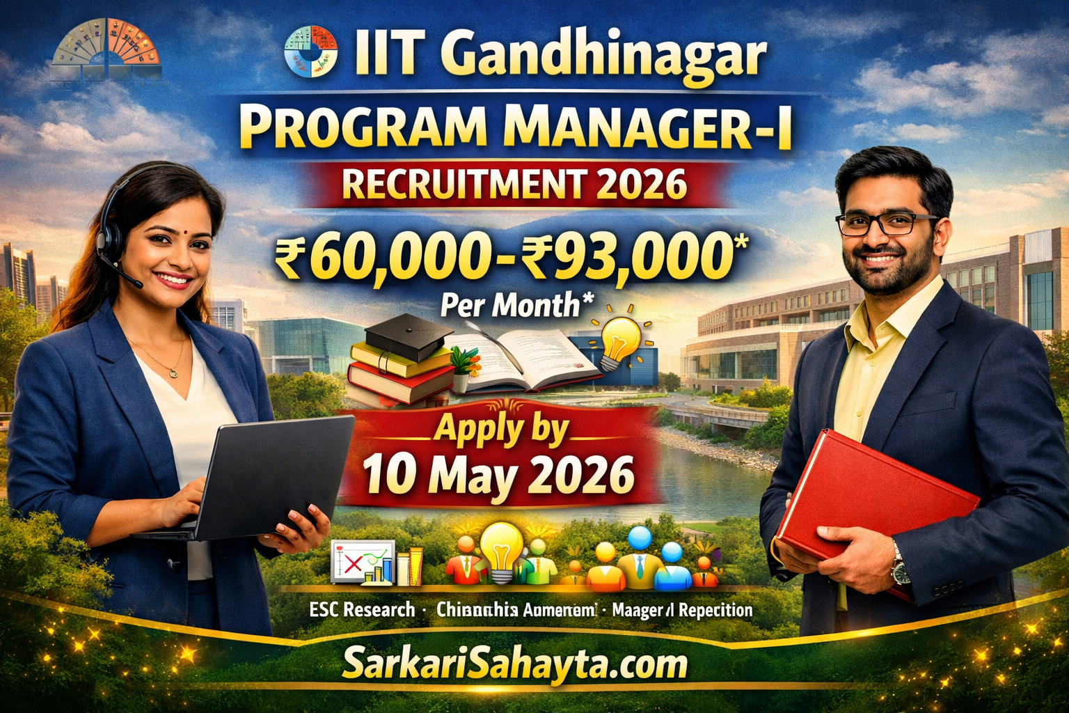 🎓 IIT Gandhinagar Recruitment 2026 – Program Manager‑I (IITGN‑X Education Outreach Program)
