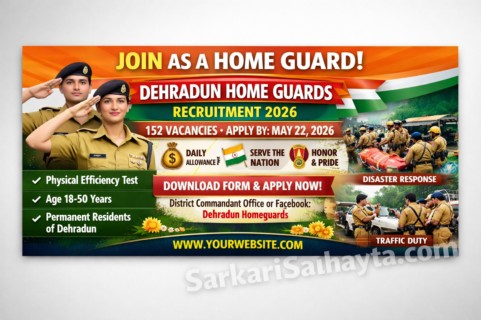 🛡️ Uttarakhand Home Guards Recruitment 2026 – Dehradun District