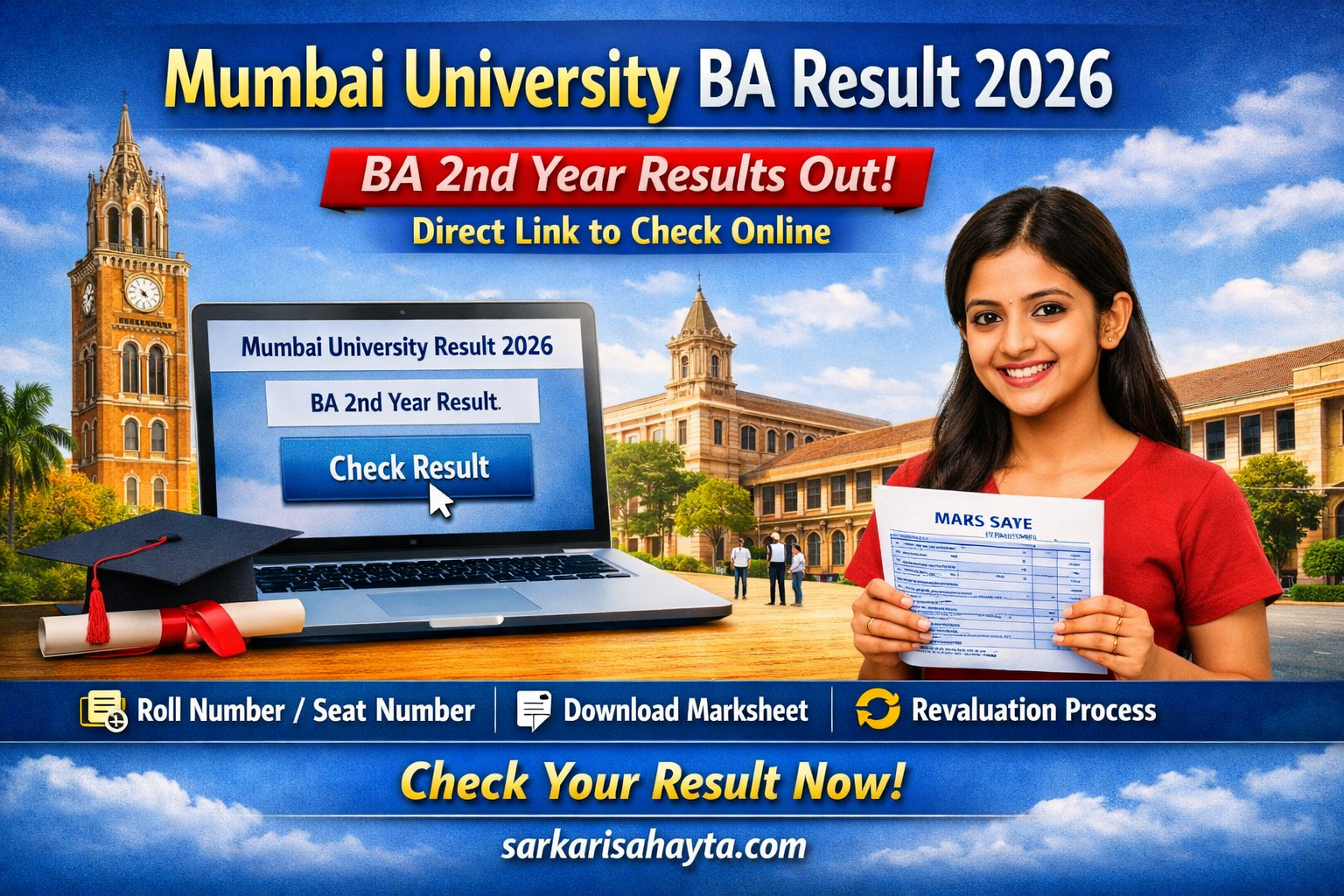 🎓 Mumbai University Result 2026 BA 2nd Year – Direct Link to Check Online