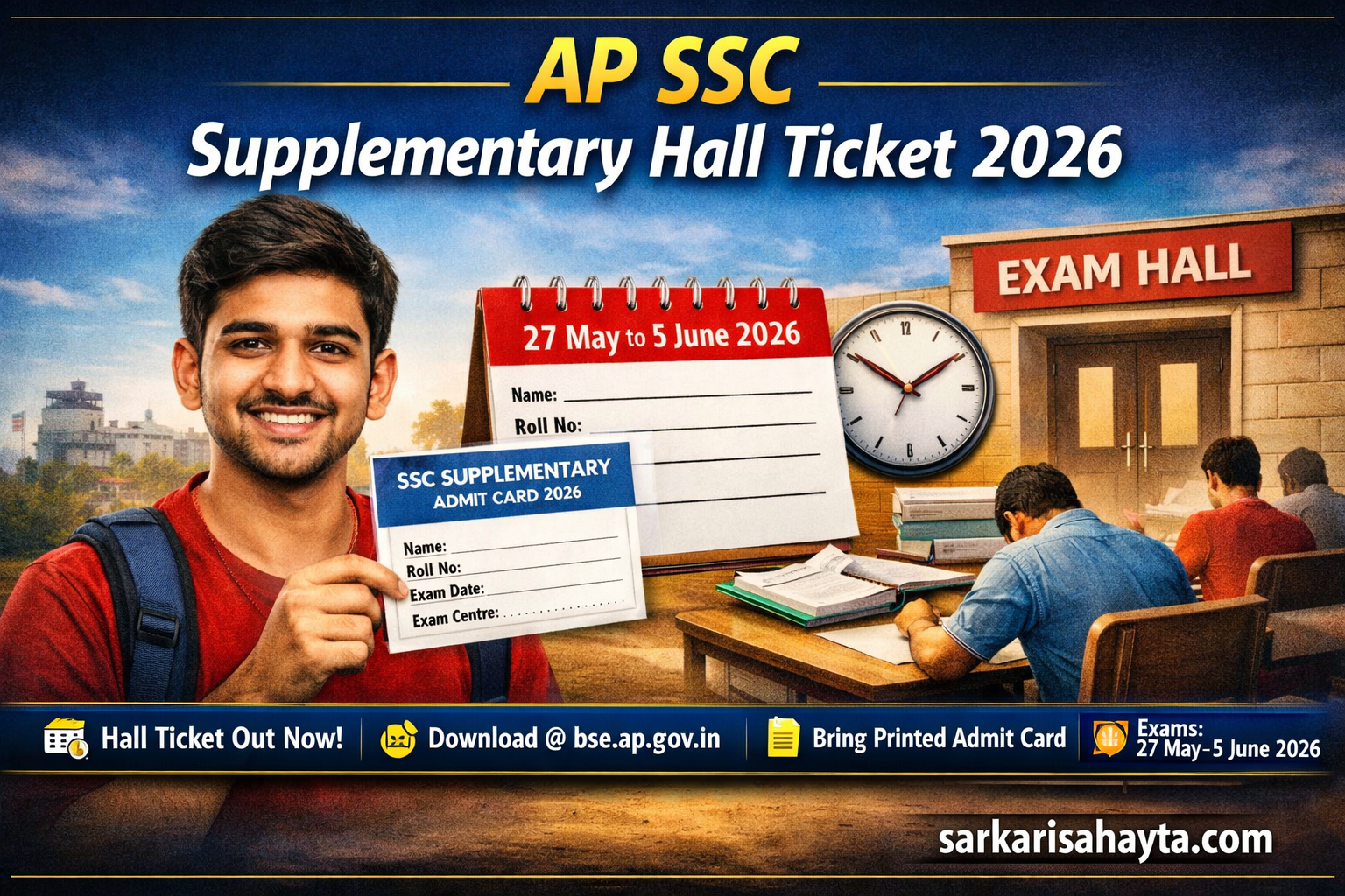 AP SSC Supplementary Hall Ticket 2026
