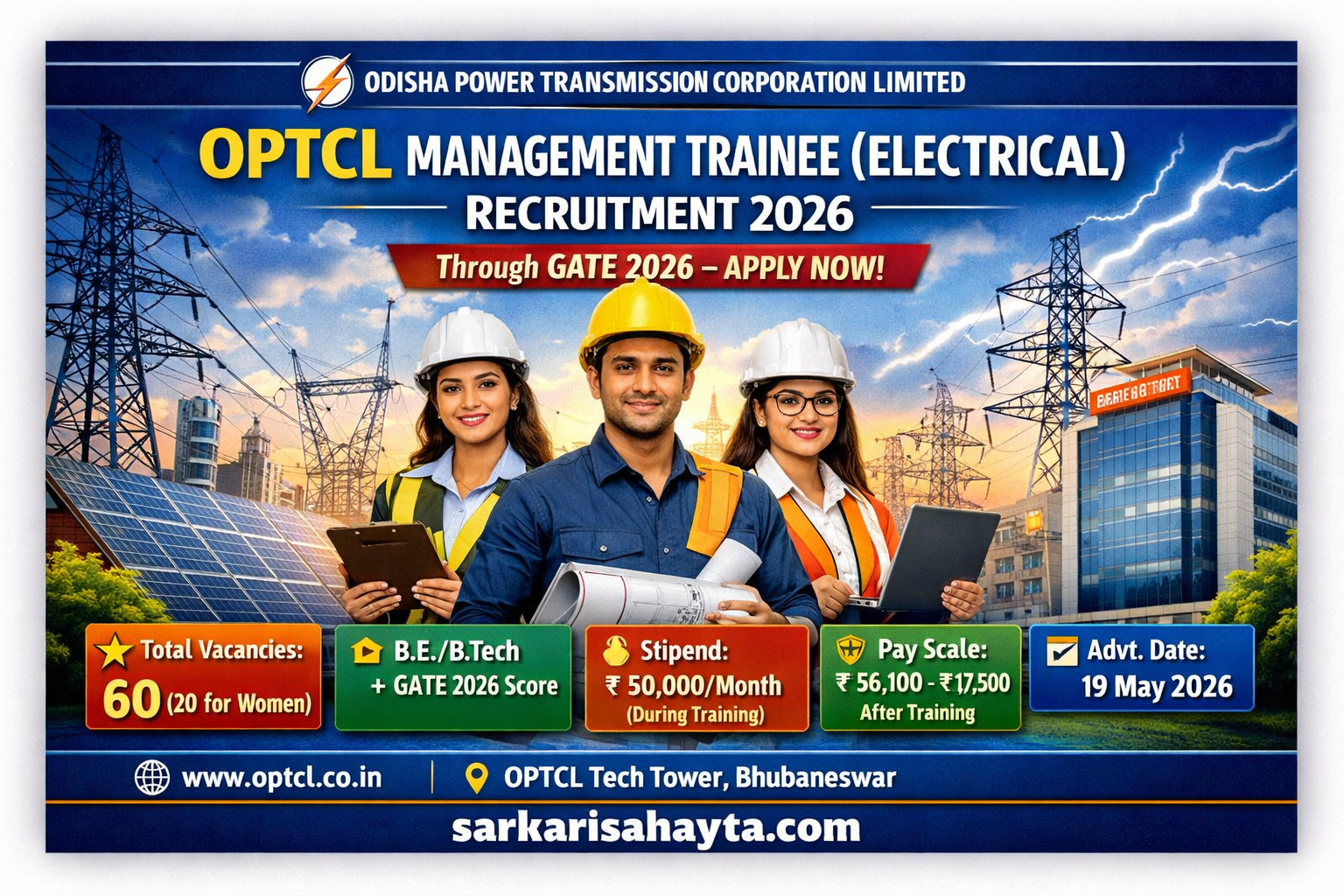 OPTCL Management Electrical Trainee Recruitment 2026