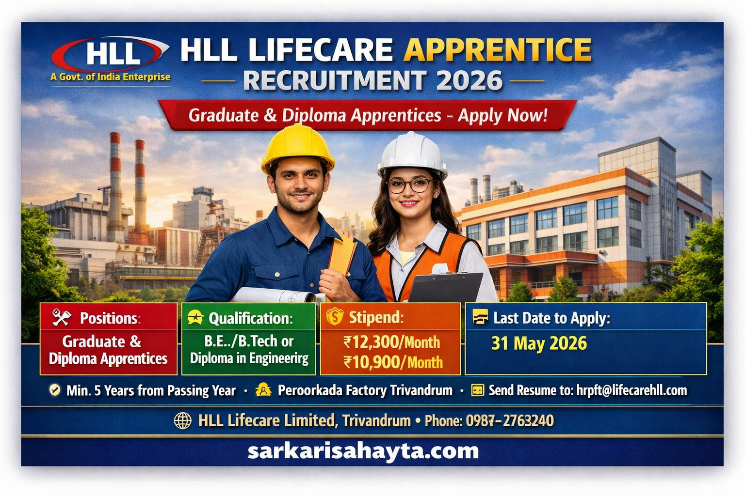 HLL Lifecare Limited Apprentice Recruitment 2026