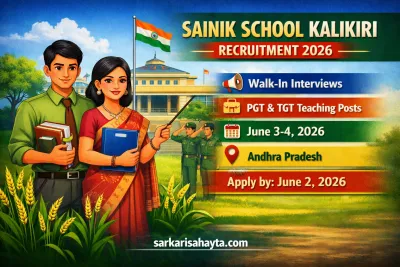 Sainik School Kalikiri Recruitment 2026 – Walk-in Interviews for Teaching Posts