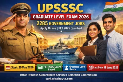 UPSSSC Combined Subordinate Services (Graduate Level) Main Examination 2026 – Apply Online for 2285 Posts