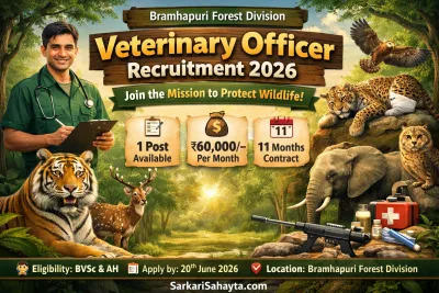Veterinary Officer Recruitment 2026 – Bramhapuri Forest Division