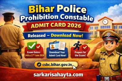 Bihar Police Prohibition Constable Admit Card 2026 Released – Download Now!