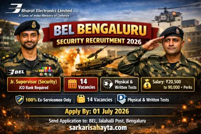 🛡️ BEL Bengaluru Recruitment 2026 – Apply for Jr. Supervisor & Havildar (Security) Posts