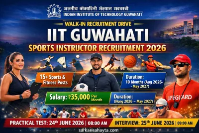 IIT Guwahati Sports Instructor Recruitment 2026