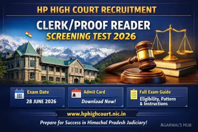 HP High Court Clerk/Proof Reader Screening Test 2026: Admit Card, Exam Date & Full Guide