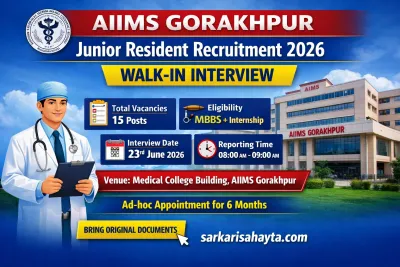AIIMS Gorakhpur Junior Resident Recruitment 2026: Walk-in Interview