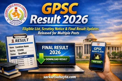 GPSC Result 2026: Eligible List, Scrutiny Notice & Final Result Updates Released for Multiple Posts