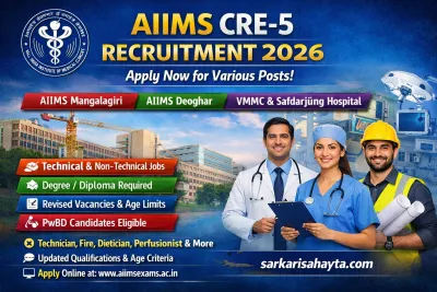 AIIMS CRE-5 Corrigendum 2026 Released – Major Vacancy Updates for AIIMS Mangalagiri, Deoghar & VMMC