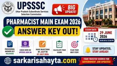 📢 UPSSSC Pharmacist Main Exam 2026 Provisional Answer Key Released – Complete Details, Analysis, Objection Process & FAQs