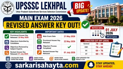 📢 UPSSSC Lekhpal Main Exam 2026 Revised Answer Key Released – Complete Details, Cut Off, Result & FAQs