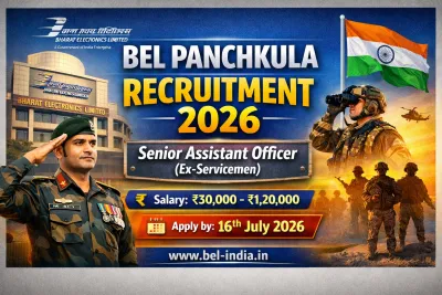 BEL Panchkula Recruitment 2026 – Apply for Senior Assistant Officer (Ex‑Servicemen) Post