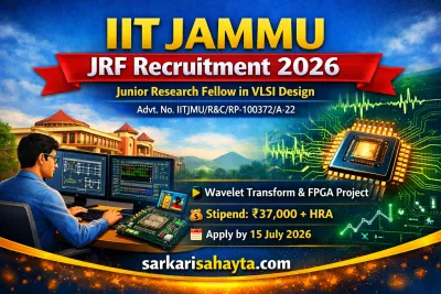📘 IIT Jammu JRF Recruitment 2026 – Detailed Guide (Advt. No. IITJMU/R&C/RP-100372/A-22)