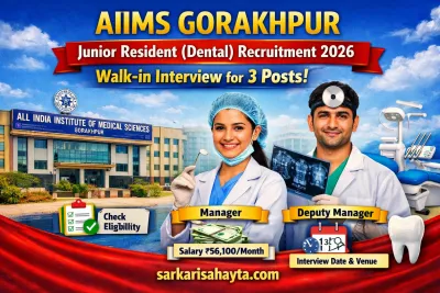 AIIMS Gorakhpur Junior Resident (Dental) Recruitment 2026: Walk-in Interview for 3 Posts | Eligibility, Salary ₹56,100 & Full Details