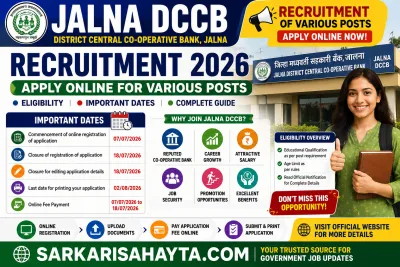 Jalna DCCB Recruitment 2026 – Apply Online for Various Posts, Eligibility, Important Dates & Complete Guide