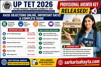 📢 UP TET 2026 Provisional Answer Key Released – Raise Objections Online, Important Dates & Complete Guide