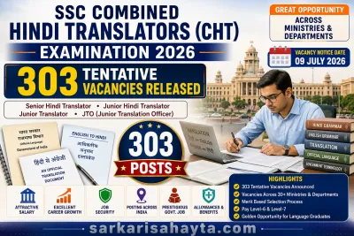📄 SSC Combined Hindi Translators (CHT) Examination 2026 Tentative Vacancies Released – 303 Posts Announced Across Ministries | Complete Guide