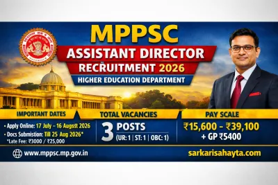 MPPSC Assistant Director Recruitment 2026 – Apply Online for Higher Education Department Posts