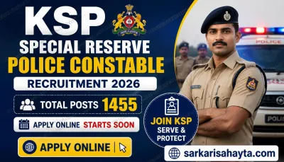 KSP Special Reserve Police Constable Recruitment 2026 – Apply Online for 1455 Posts