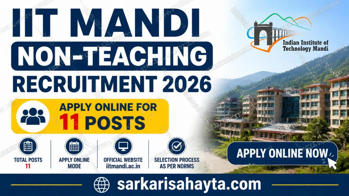 IIT Mandi Non‑Teaching Recruitment 2026 – Apply Online for 11 Posts