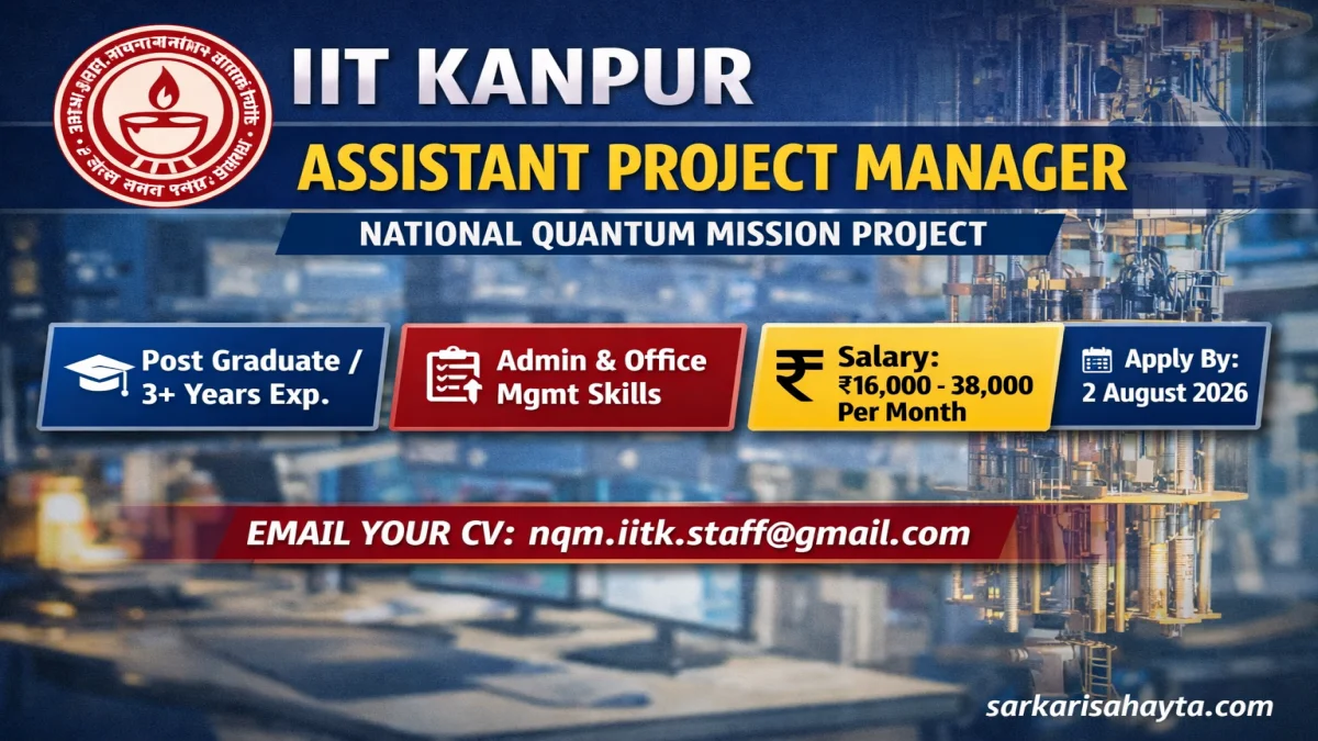 IIT Kanpur Recruitment 2026 – Assistant Project Manager (National Quantum Mission Project)