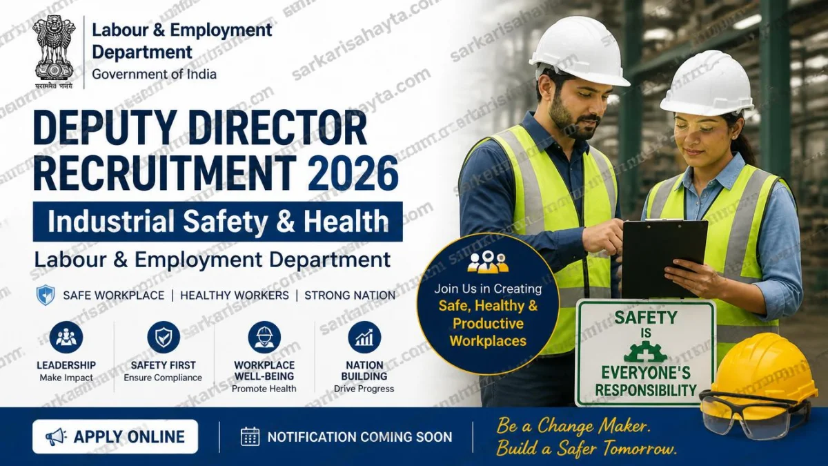 Deputy Director Recruitment 2026 – Industrial Safety & Health, Labour & Employment Dept