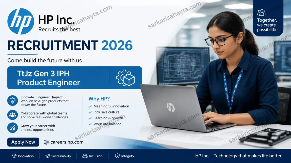 HP Inc. Recruitment 2026 – TtJz Gen 3 IPH Product Engineer