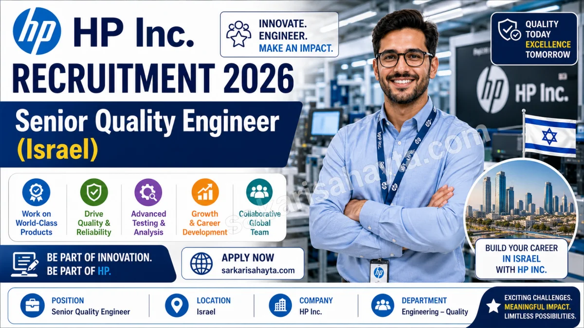 HP Inc. Recruitment 2026 – Senior Quality Engineer (Israel)