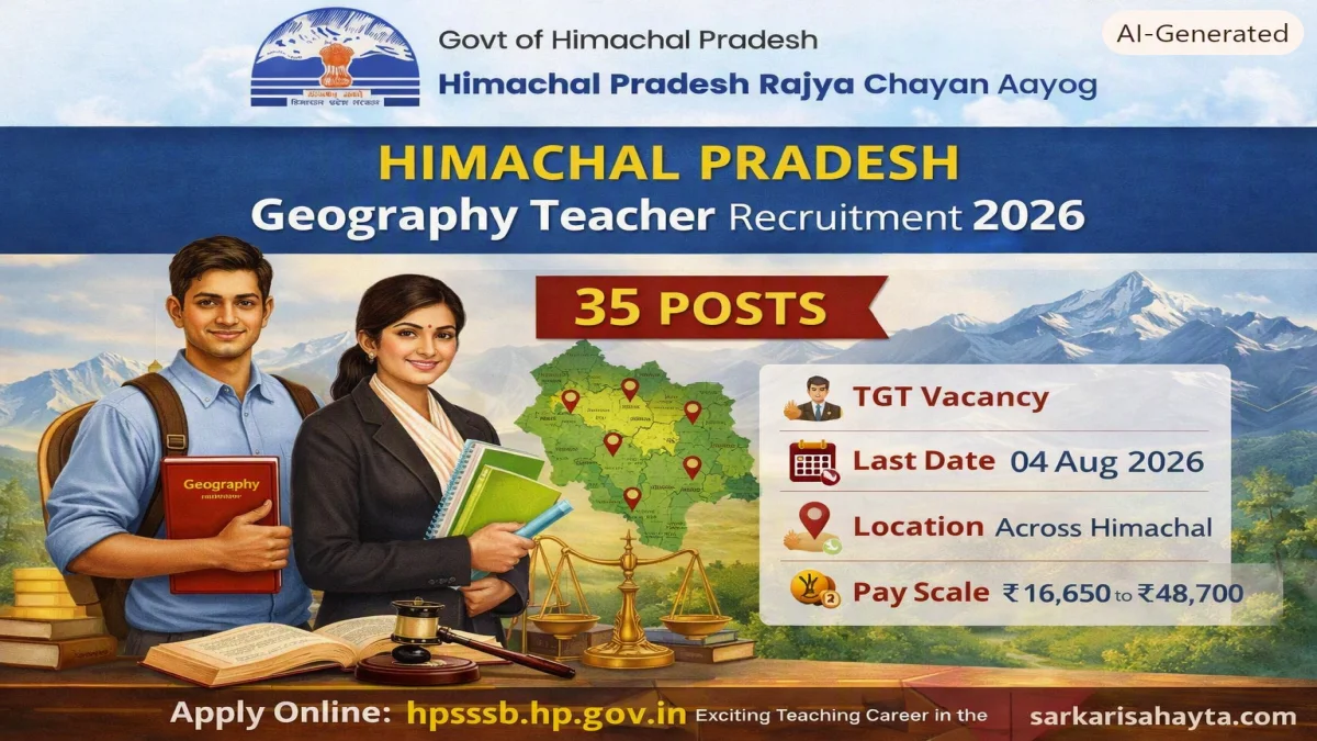 🗺️ Himachal Pradesh Geography Teacher Recruitment 2026 – Final Answer Key & Important Dates 📚