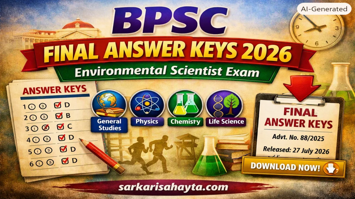 BPSC Assistant Environmental Scientist Final Answer Keys 2026 Released