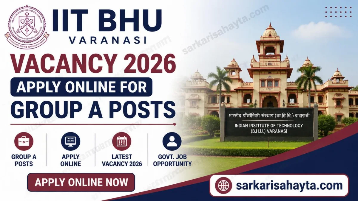 IIT BHU Varanasi Vacancy 2026 – Apply Online for Group A Posts