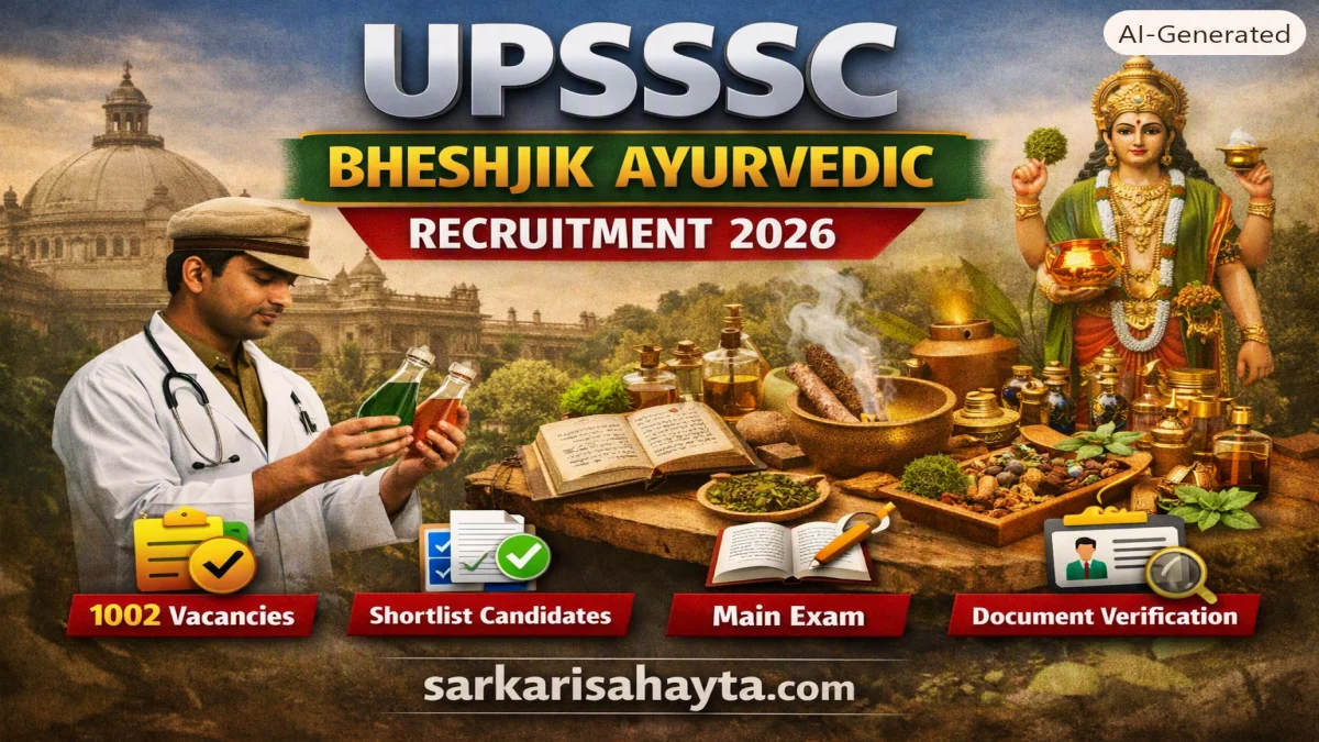 UPSSSC Bheshjik (Ayurvedic) Recruitment 2026 – 1002 Vacancies, Shortlist & Exam Details