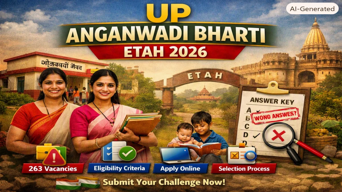 UP Anganwadi Bharti 2026 Etah – 263 Vacancies, Eligibility, Online Application & Selection Process