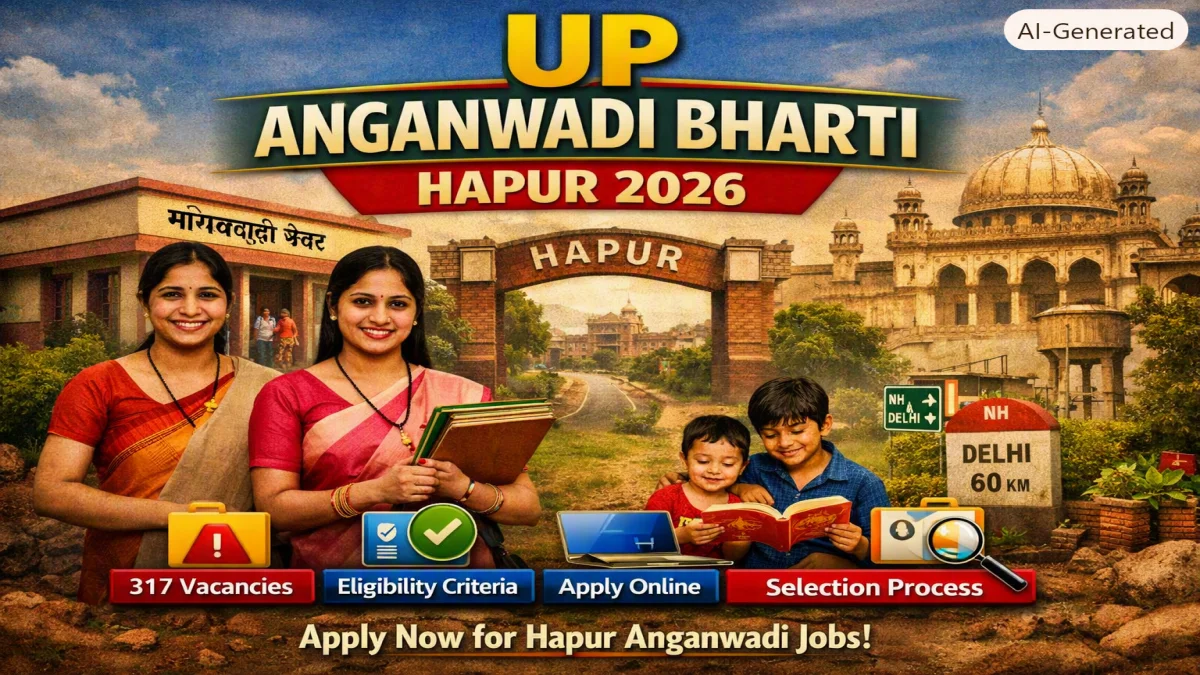 UP Anganwadi Bharti 2026 Hapur – 317 Vacancies, Eligibility, Online Application & Selection Process
