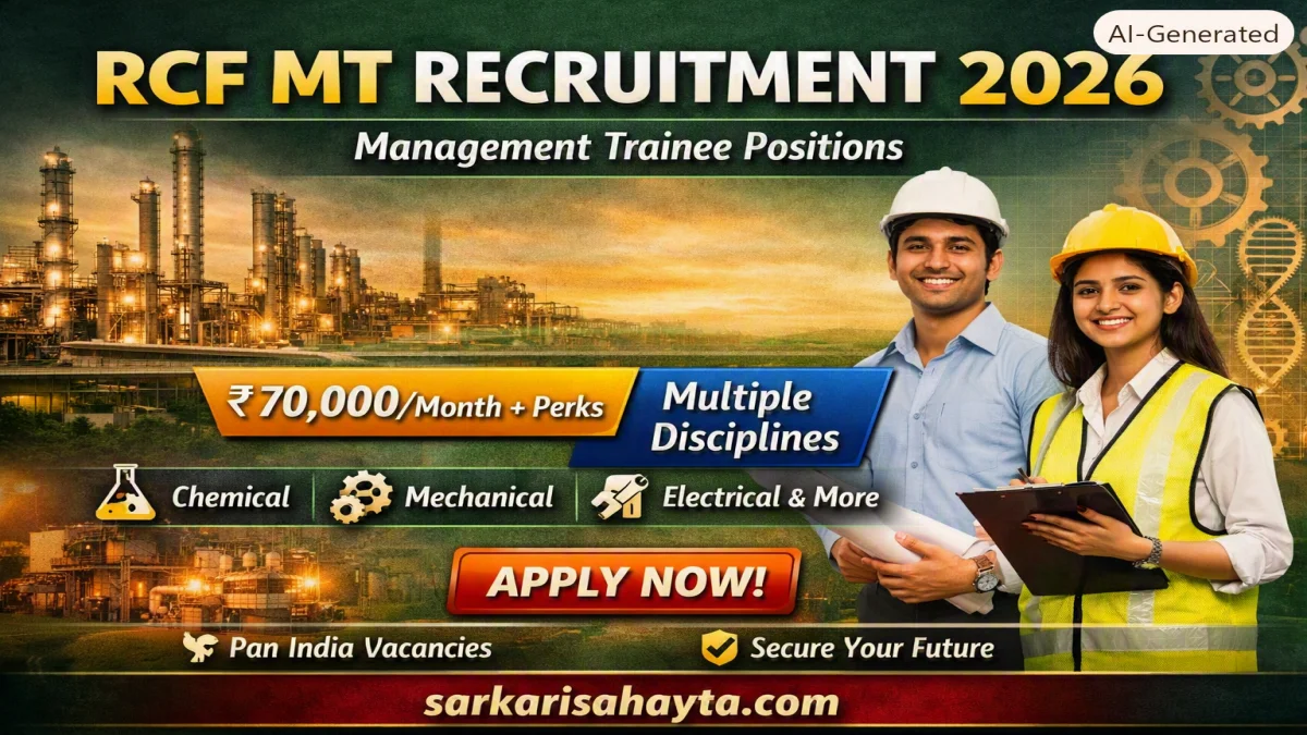 RCF Ltd Management Trainee Recruitment 2026: Apply Online for Chemical, Mechanical, Electrical & Other Disciplines