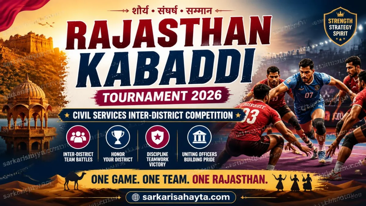 Rajasthan Kabaddi Tournament 2026 | Civil Services Inter-District Competition