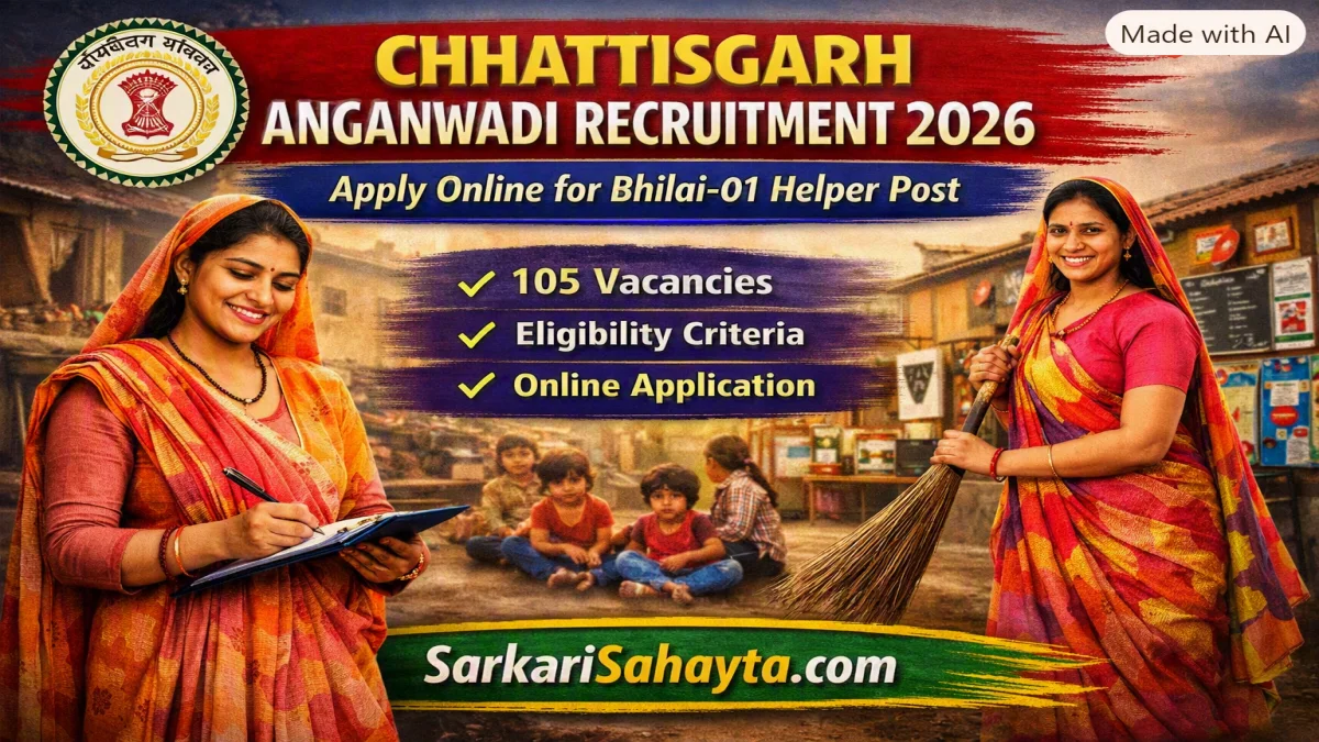 Chhattisgarh Anganwadi Recruitment 2026 – Apply Online for Bhilai‑01 Helper Post