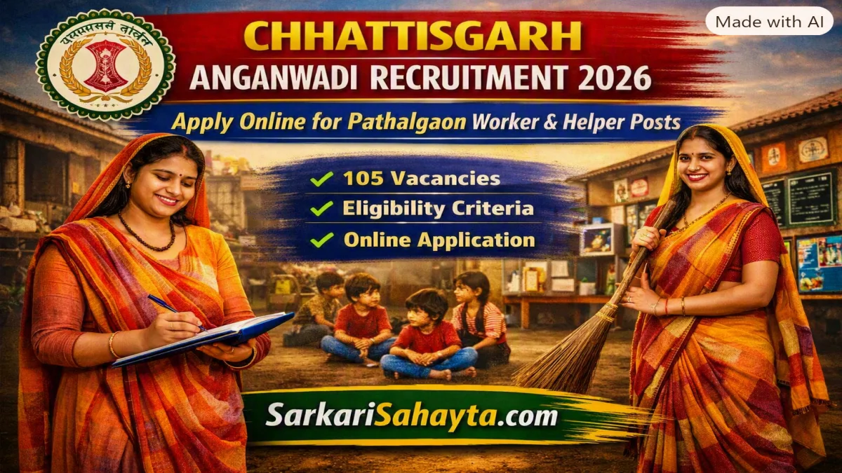 Chhattisgarh Anganwadi Recruitment 2026 – Apply Online for Pathalgaon Worker & Helper Posts