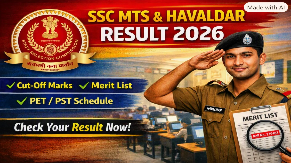 SSC MTS & Havaldar Result 2026 – Check Cut‑Off, Merit List & PET/PST Details