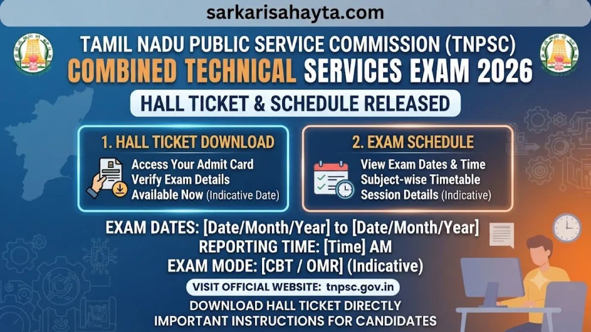 TNPSC Combined Technical Services Exam 2026 – Hall Ticket & Schedule