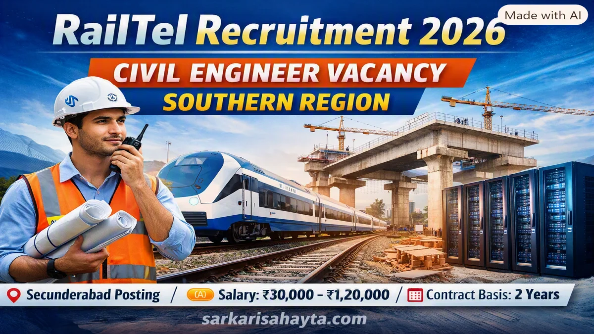 RailTel Recruitment 2026 – Civil Engineer Vacancy (Southern Region)