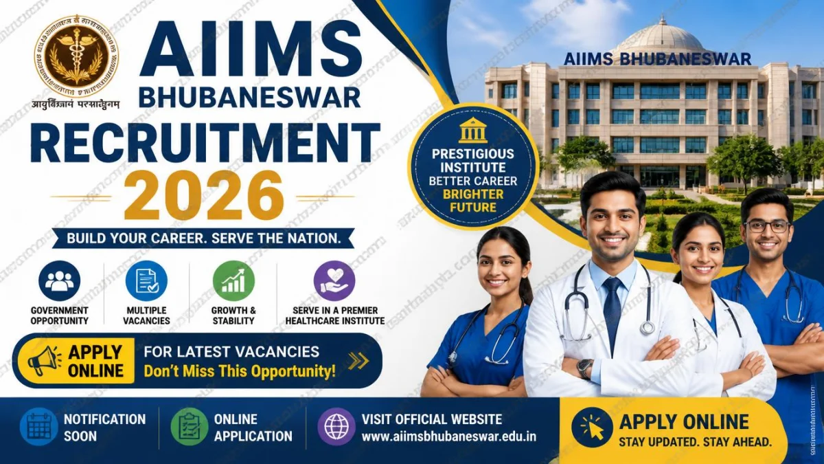 AIIMS Bhubaneswar Recruitment 2026 – Apply Online for Latest Vacancies